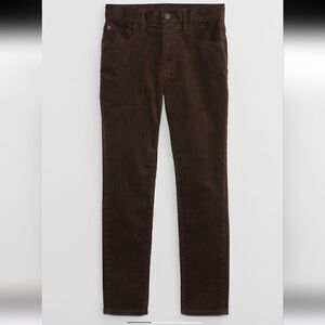 Kids Slim Taper Corduroy Pants with Washwell